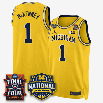 MICH 2026 NCAA Basketball Champions Limited Jersey - Stitched-NQD