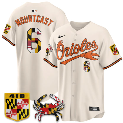 Baltimore Orioles Crab x Maryland Vapor Limited Jersey - Stitched-NQD