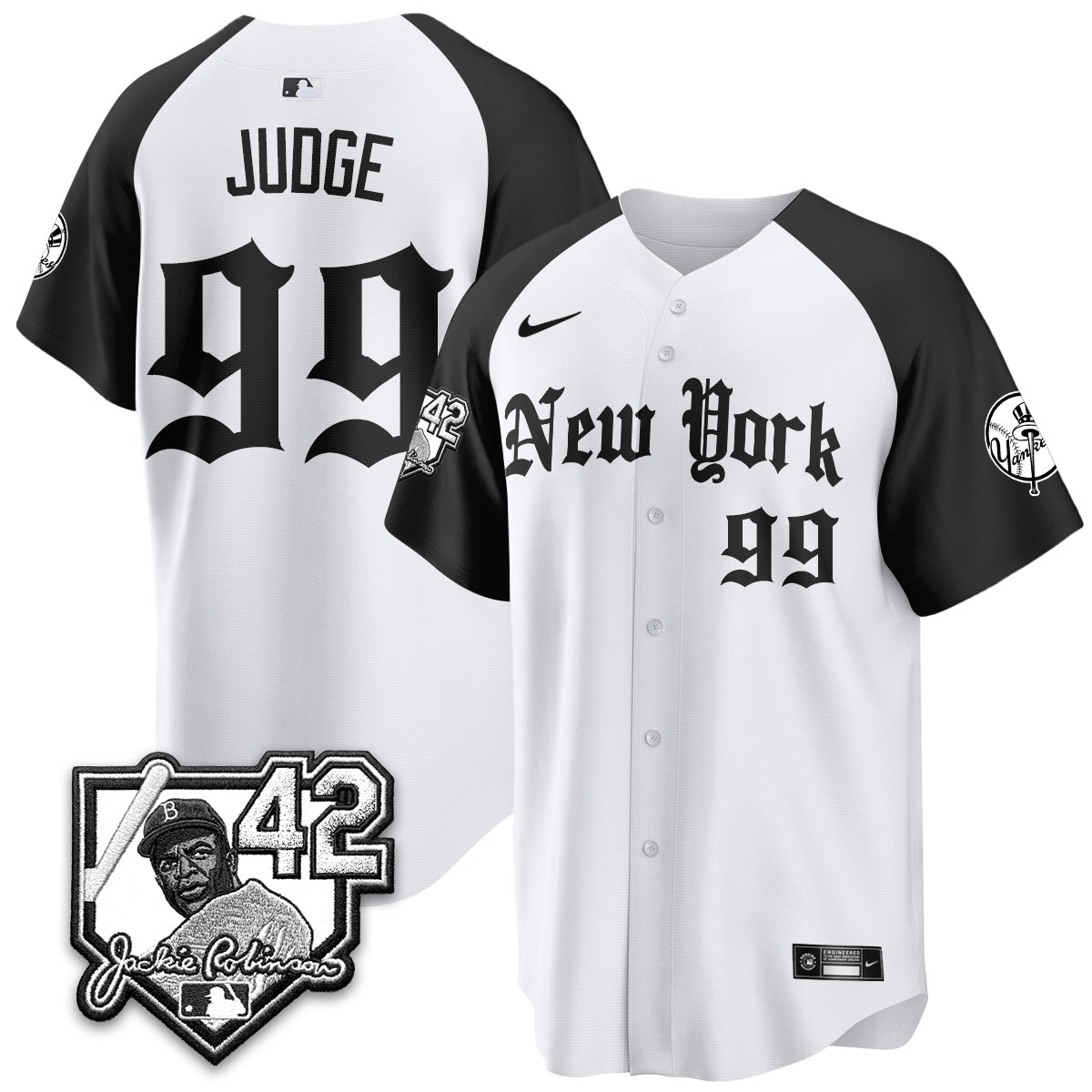 NYY 2026 Jackie Robinson Day Gothic Vapor Limited Jersey - Stitched-NQD