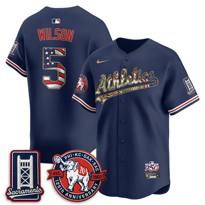 OAK  2026 Independence Day USA Vapor Jersey - Stitched-NQD