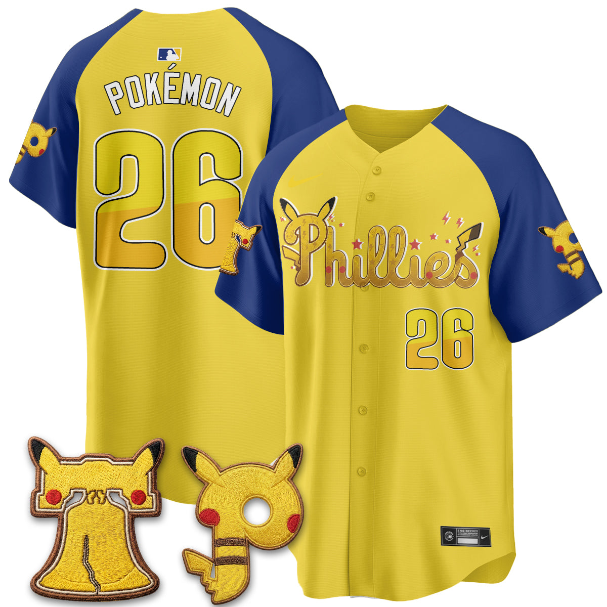 Philadelphia Phillies x PKM Edition Vapor Limited Jersey - Stitched-NQD