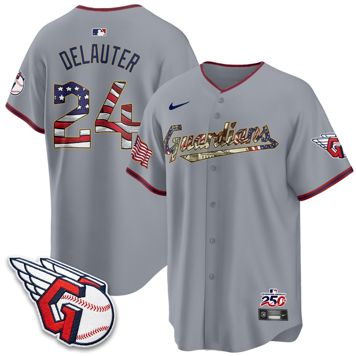 CLE 2026 Independence Day USA Vapor Jersey - Stitched-NQD