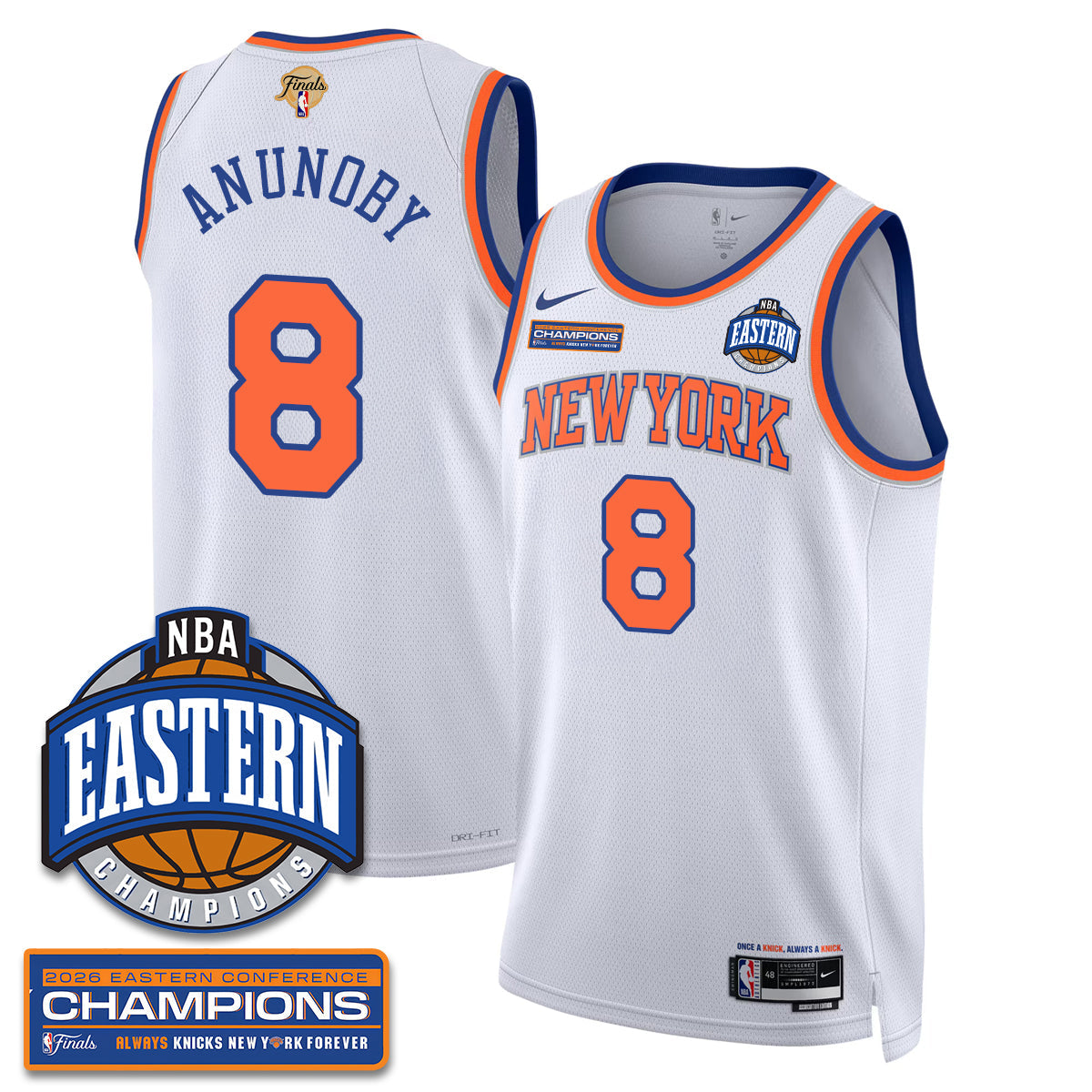 NYK 2026 NBA Eastern Conference Champions Vapor Jersey - Stitched-NQD