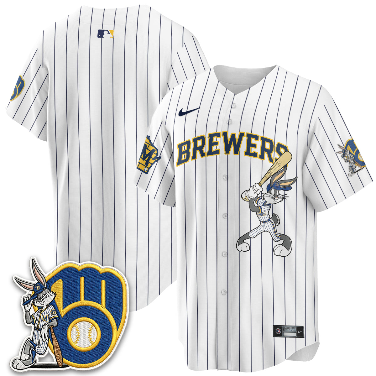 Milwaukee Brewers Bunny Edition Vapor Jersey - Stitched N1