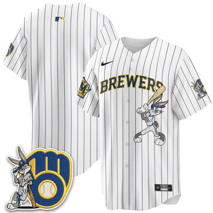 Milwaukee Brewers Bunny Edition Vapor Jersey - Stitched N1