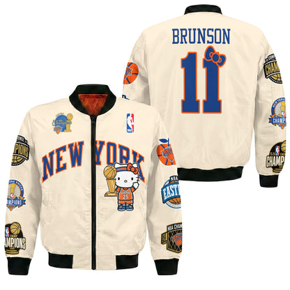 NYK 2026 NBA Finals Champions Limited Edition Bomber Jacket V3- Printed