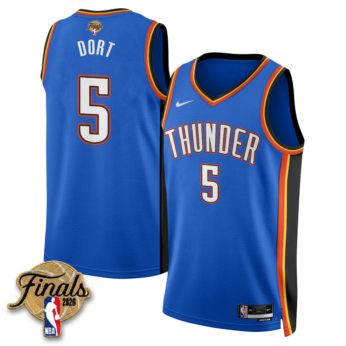 OKC 2026 NBA Western Conference Champions Vapor Jersey V2- Stitched-NQD
