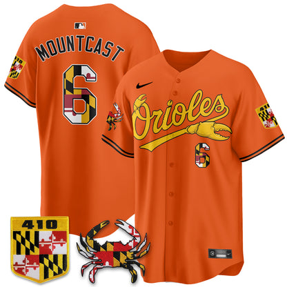 Baltimore Orioles Crab x Maryland Vapor Limited Jersey - Stitched-NQD