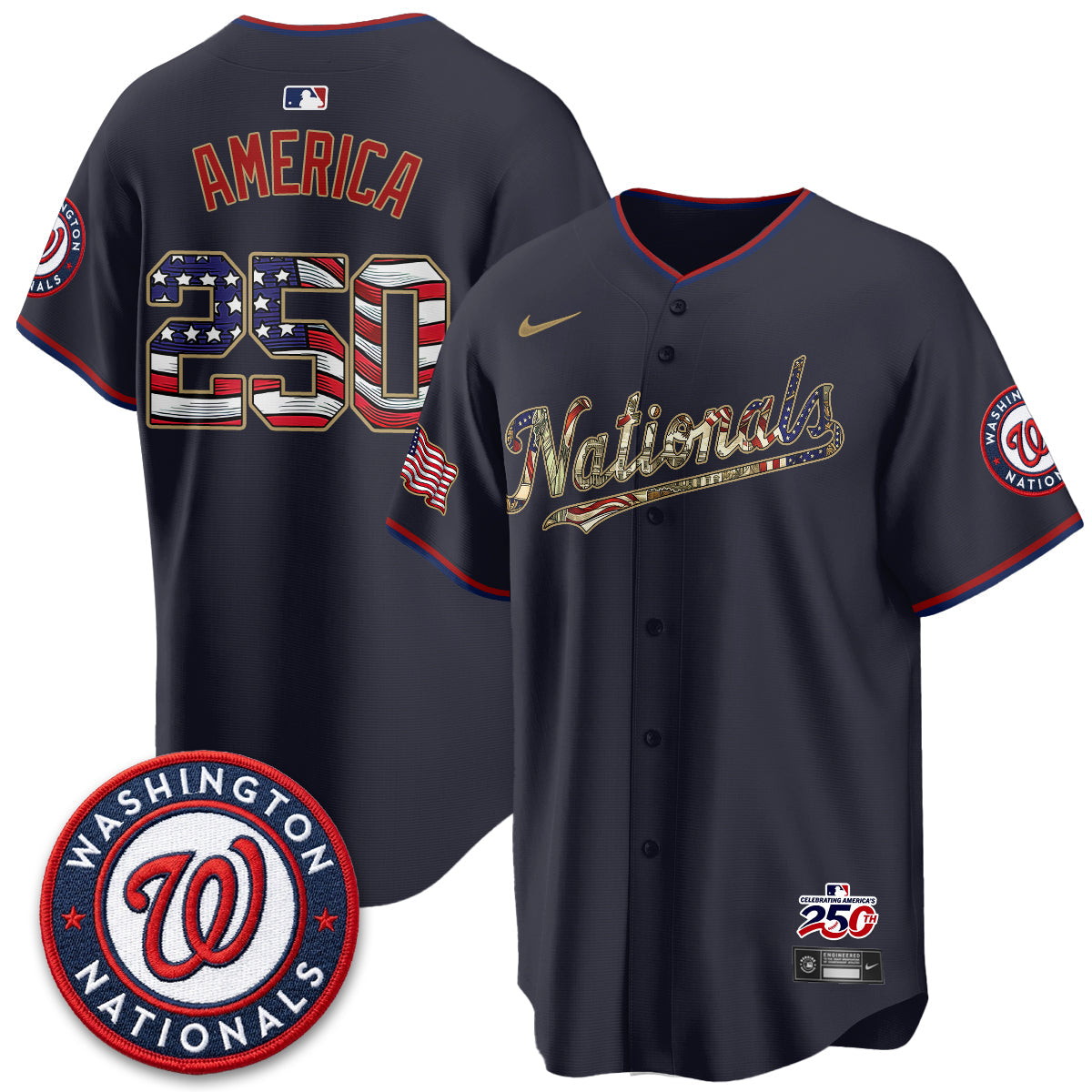 WSH 2026 Independence Day USA Vapor Jersey - Stitched-NQD