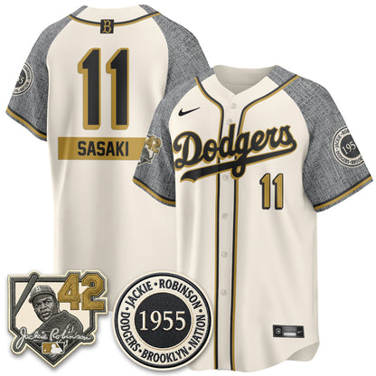 LAD 2026 New Era Jackie Robinson Vapor Limited Jersey -  All Stitched-NQD