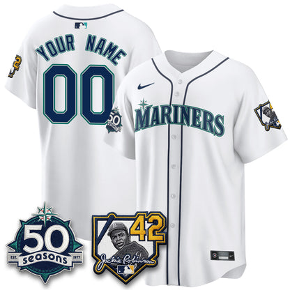 SEA 2026 Jackie Robinson New Era Vapor Custom Limited Jersey - Stitched-NQD