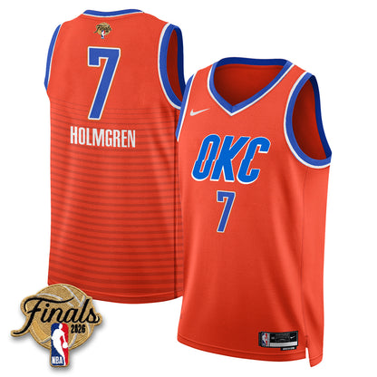 OKC 2026 NBA Western Conference Champions Vapor Jersey V2- Stitched-NQD