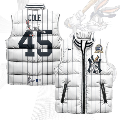 New York Yankees Edition Unisex Puffer Vest - Printed-NQD