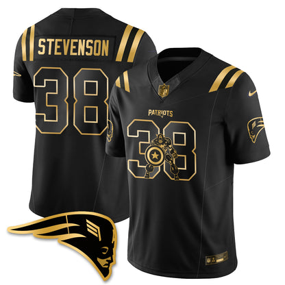 New England Patriots x Vibranium Shield Edition Vapor Jersey - Stitched