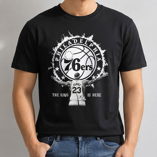 PHI LeBron James #23 One Side Printed T-shirt V1