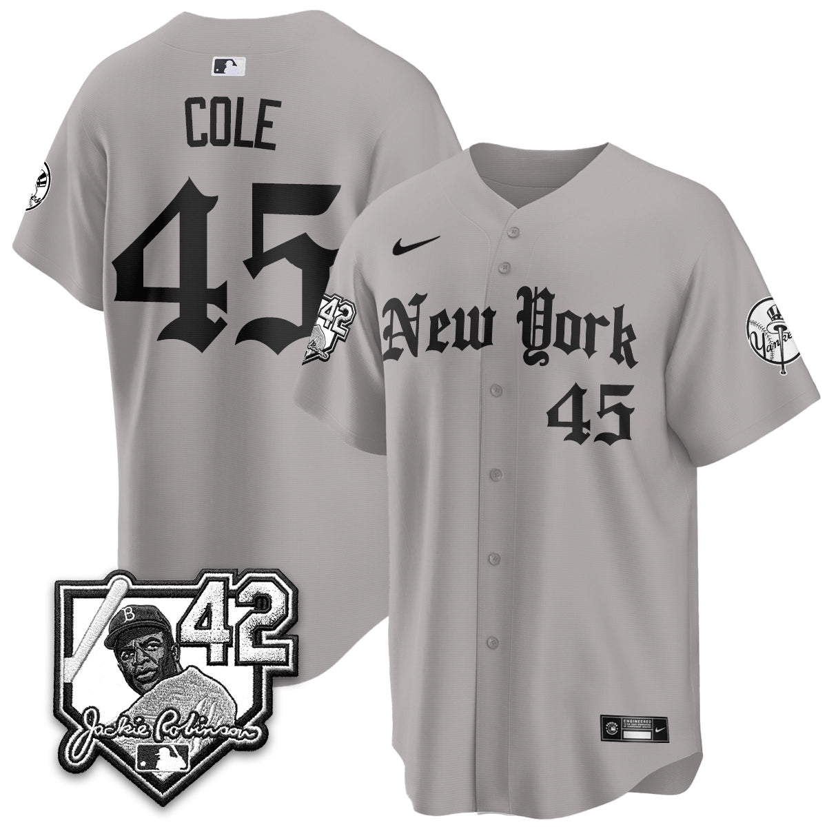 NYY 2026 Jackie Robinson Day Gothic Vapor Limited Jersey - Stitched-NQD