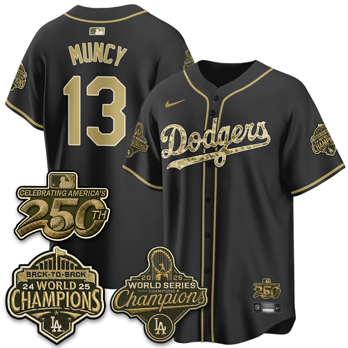 LAD Military Appreciation Game Day Jersey -All Stitched