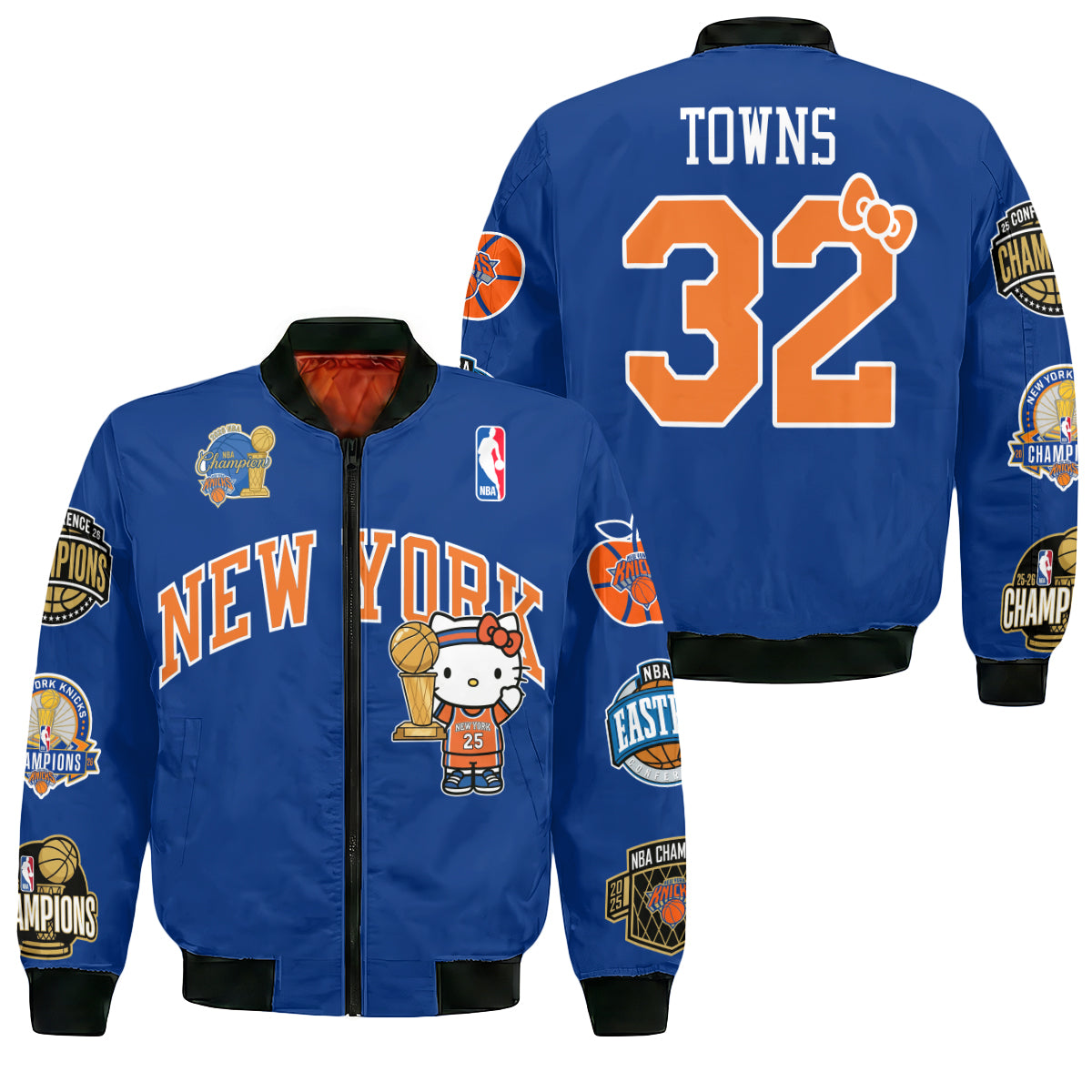NYK 2026 NBA Finals Champions Limited Edition Bomber Jacket V3- Printed