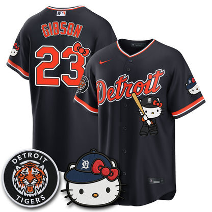 Detroit Tigers x Meow KT Edition Vapor Limited Jersey - Stitched-NQD