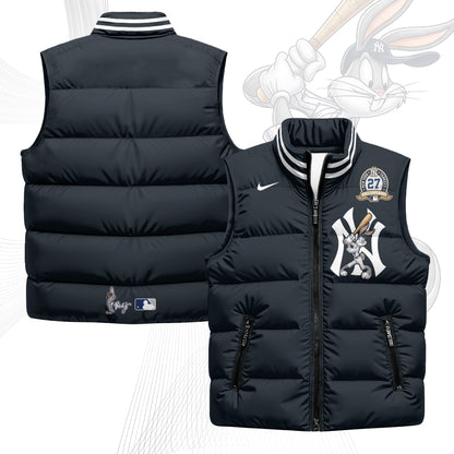 New York Yankees Edition Unisex Puffer Vest - Printed-NQD