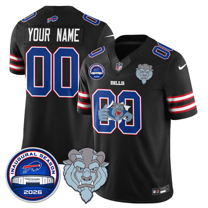 Buffalo Bills x Hairy Blue Beast Edition Vapor Custom Jersey - Stitched