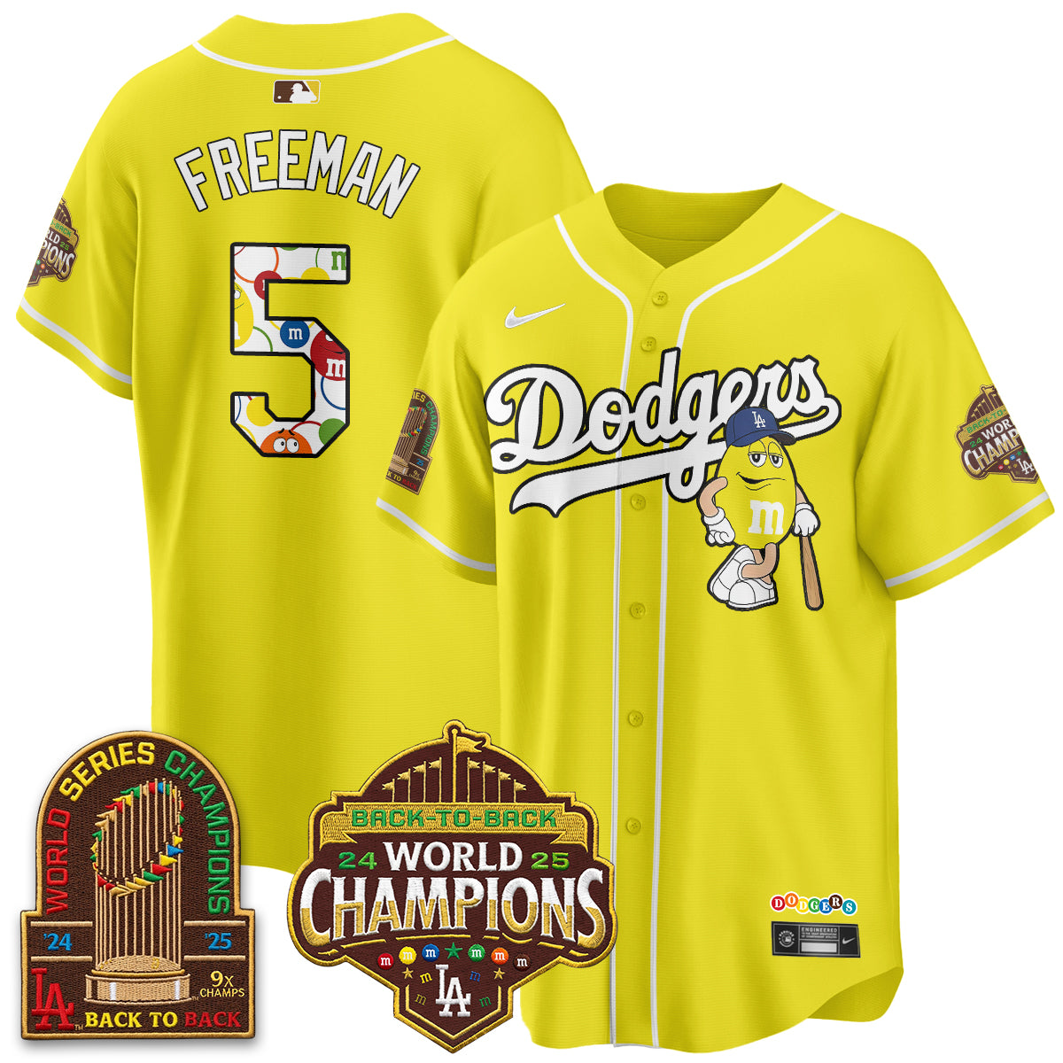 Los Angeles Dodgers x m&m Vapor Jersey - Stitched