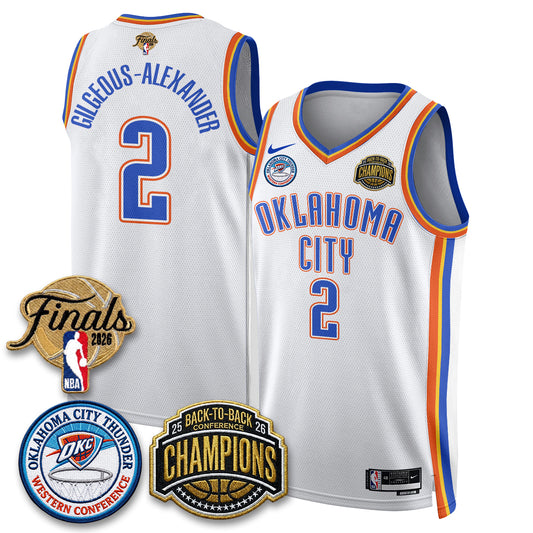 OKC 2026 NBA Western Conference Champions Vapor Jersey - Stitched
