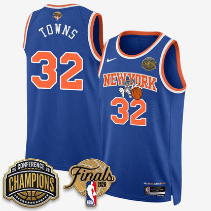 NYK 2026 NBA Eastern Conference Champions x Looney Tunes Vapor Jersey V2- Stitched-NQD