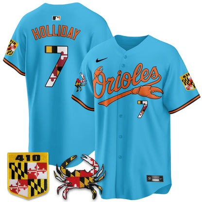 Baltimore Orioles Crab x Maryland Vapor Limited Jersey - Stitched-NQD