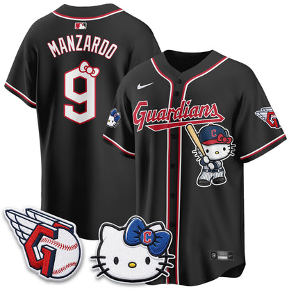 Cleveland Guardians x Meow KT Vapor Jersey - Stitched-NQD
