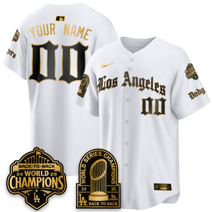 LAD WS Champions Back 2 Back Patch Vapor Premier Limited Gothic Edition Custom Jersey - All Stitched