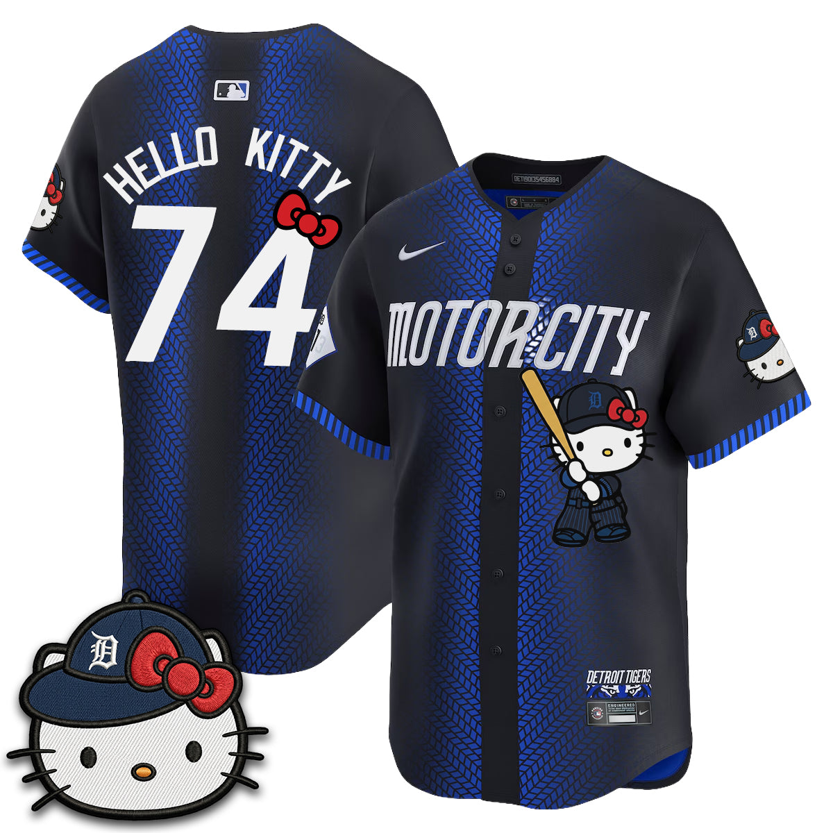 Detroit Tigers x Meow KT Edition Vapor Limited Jersey - Stitched-NQD