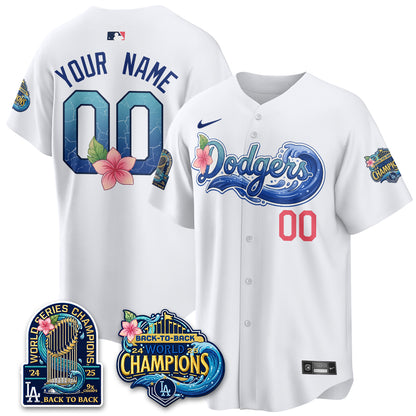 LAD Blue Aloha Paradise Jersey Vapor Limited Custom Jersey - All Stitched