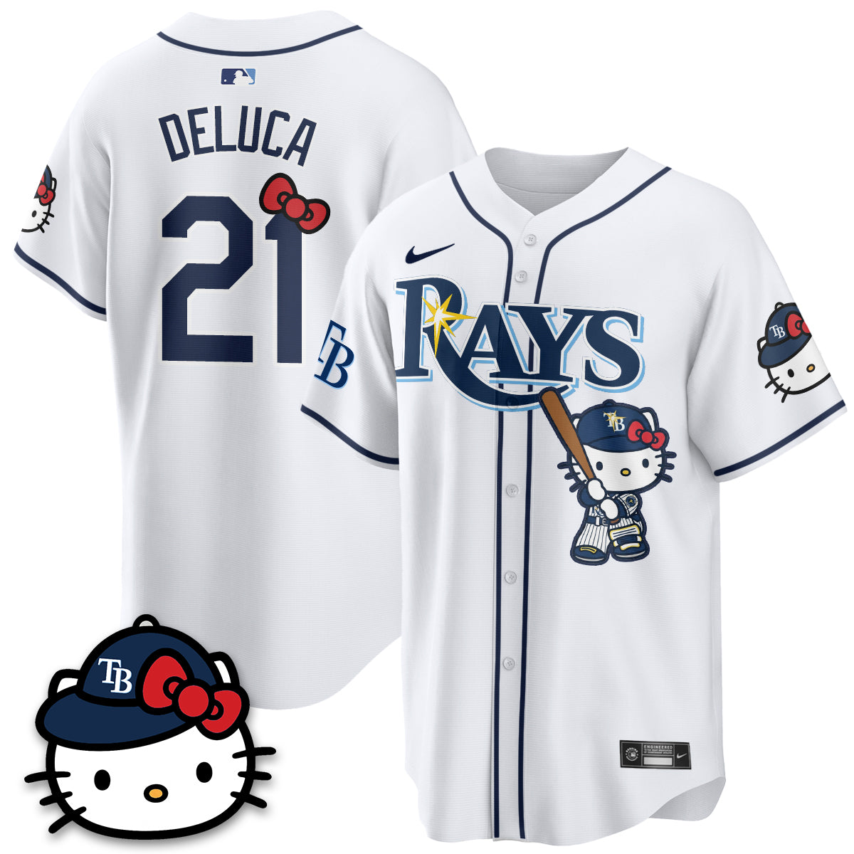 Tampa Bay Rays x Meow KT Edition Vapor Limited Jersey - Stitched-NQD
