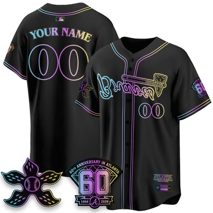 ATL x Stranger Things Vapor Custom Jersey V2- Stitched-NQD
