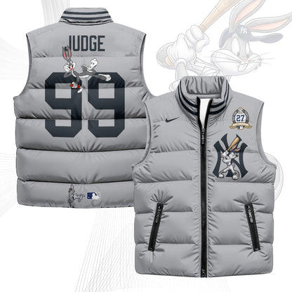 New York Yankees Edition Unisex Puffer Vest - Printed-NQD