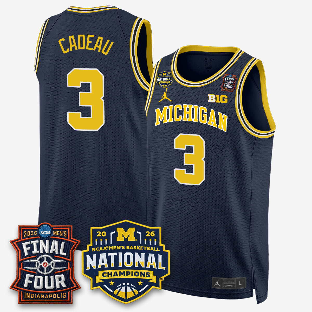 MICH 2026 NCAA Basketball Champions Limited Jersey - Stitched-NQD