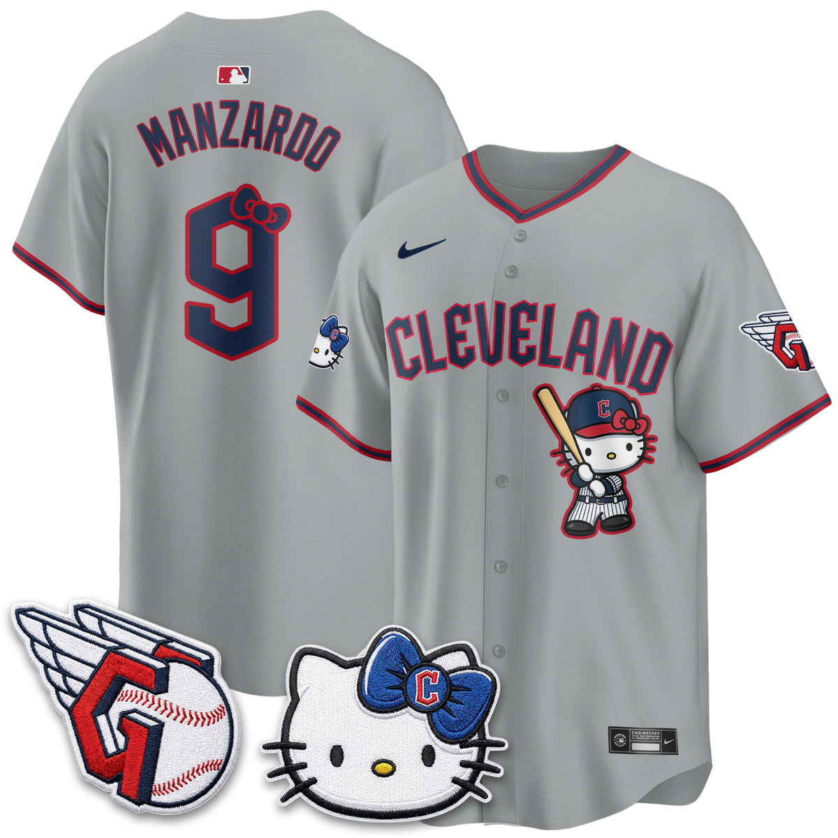 Cleveland Guardians x Meow KT Vapor Jersey - Stitched-NQD