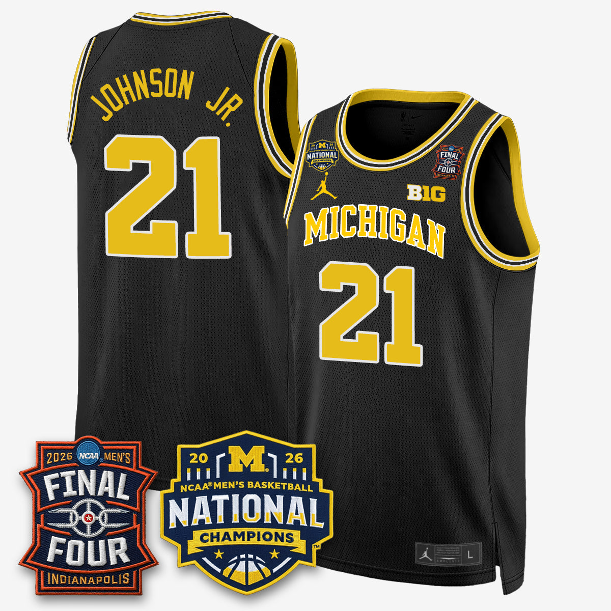 MICH 2026 NCAA Basketball Champions Limited Jersey - Stitched-NQD