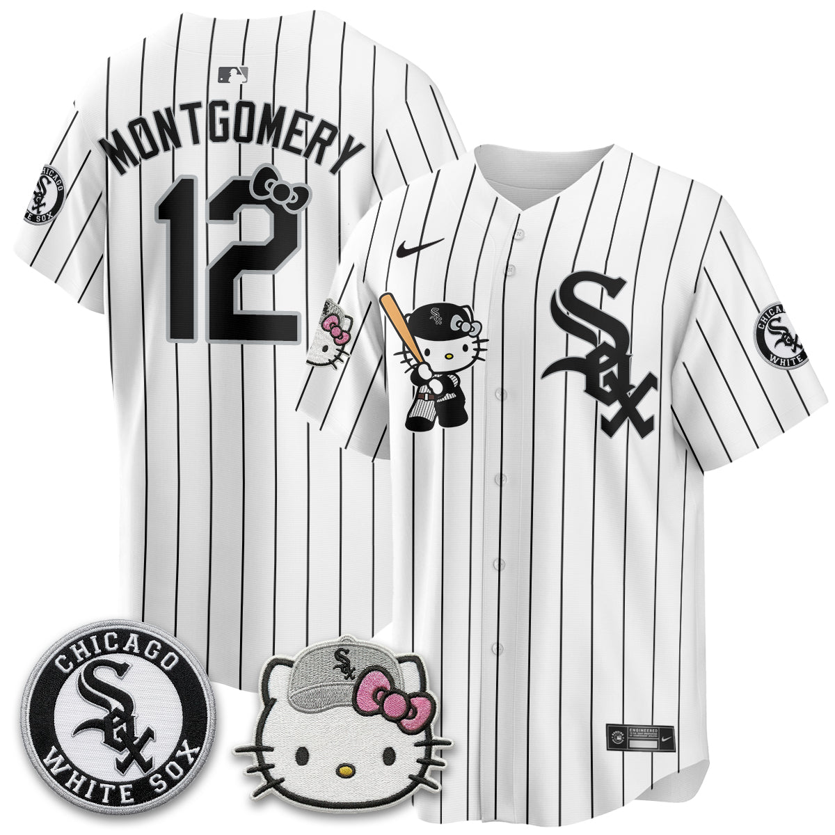 Chicago White Sox x Meow KT Vapor Jersey - Stitched-NQD