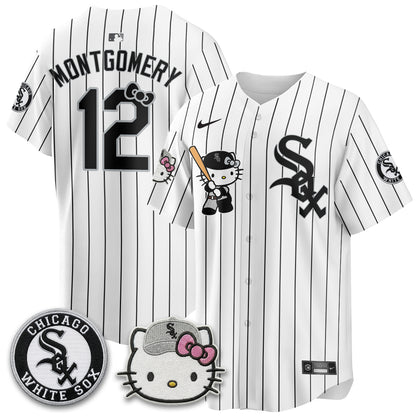 Chicago White Sox x Meow KT Vapor Jersey - Stitched-NQD
