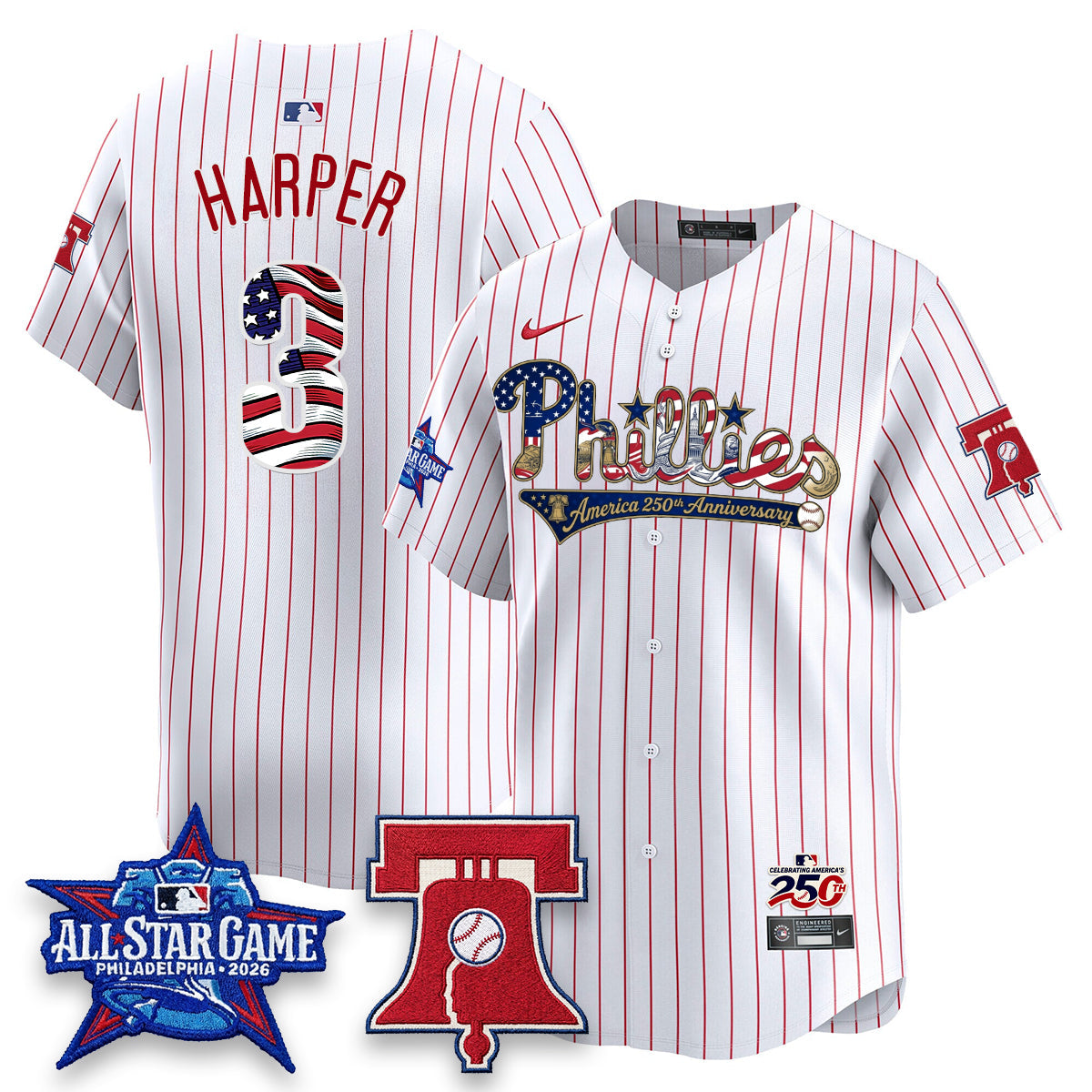 PHI 2026 Independence Day USA Vapor Limited Jersey - Stitched-DQM