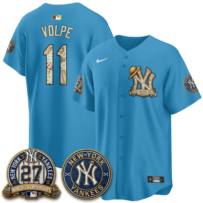 NYY x OP Japanese Cartoon Limited Jersey -  Stitched-NQD