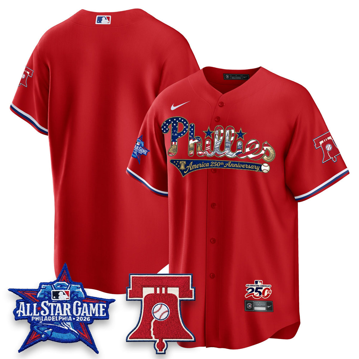 PHI 2026 Independence Day USA Vapor Limited Jersey - Stitched-DQM