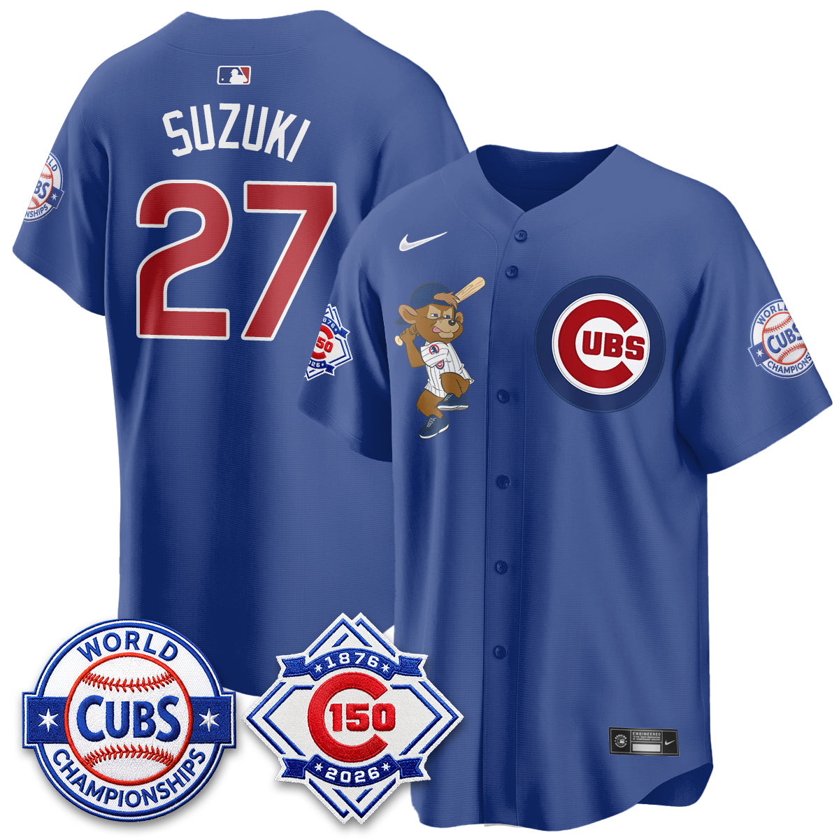 Chicago Cubs Clark Edition Vapor Limited Jersey - Stitched