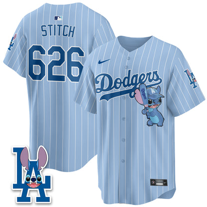 Los Angeles Dodgers x Blue Alien Edition Vapor Jersey - Stitched