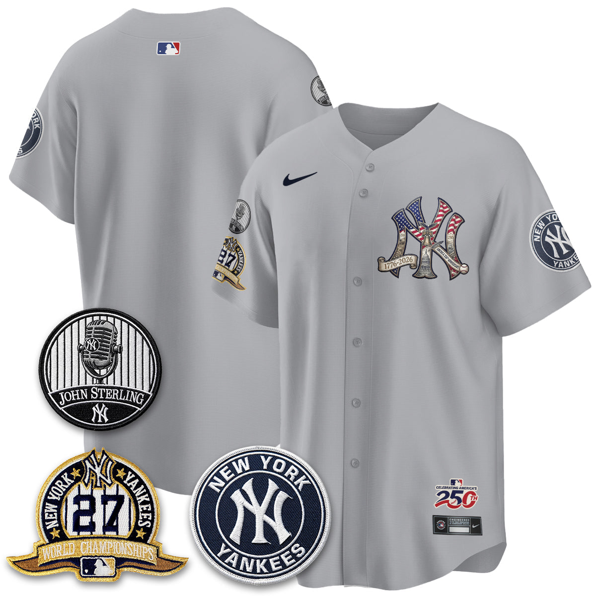 NYY Independence Day USA Vapor Limited Jersey - Stitched-NQD