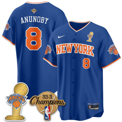 NYK 2026 NBA Champions Vapor Jersey - Stitched1-NQD