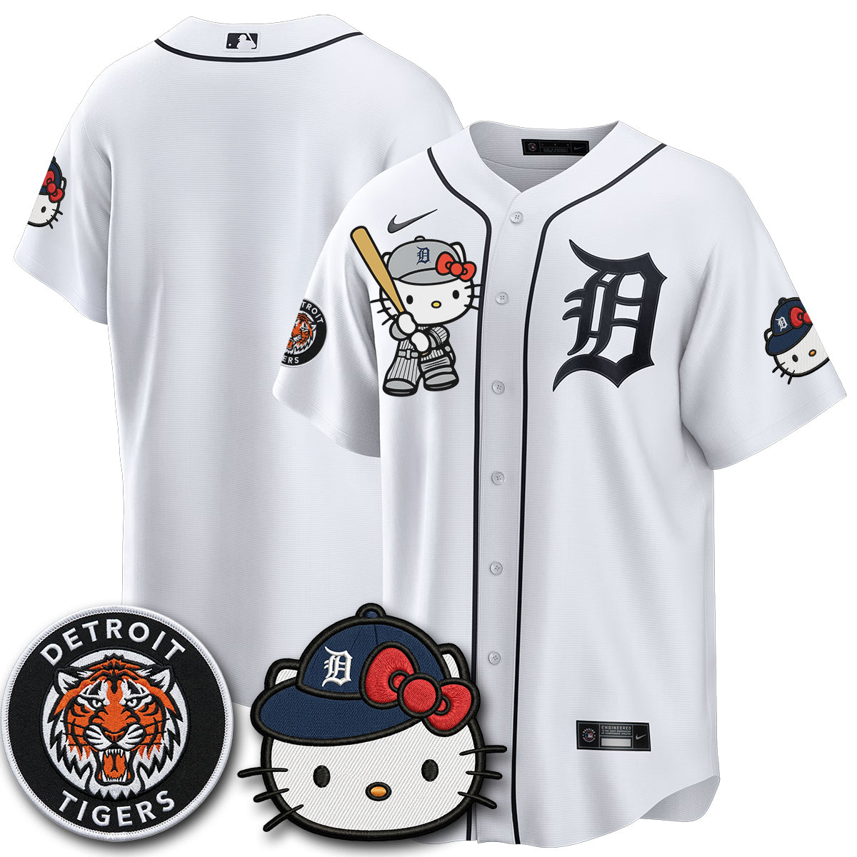 Detroit Tigers x Meow KT Edition Vapor Limited Jersey - Stitched-NQD