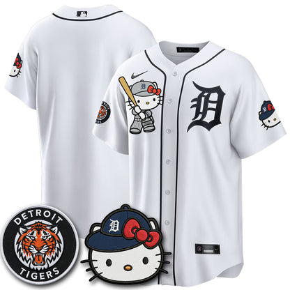 Detroit Tigers x Meow KT Edition Vapor Limited Jersey - Stitched-NQD